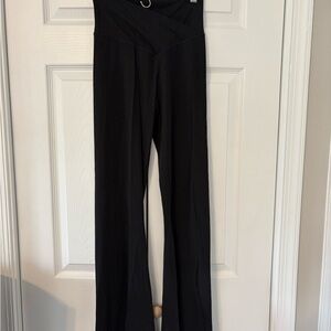 Aerie Black Flare Jumpsuit